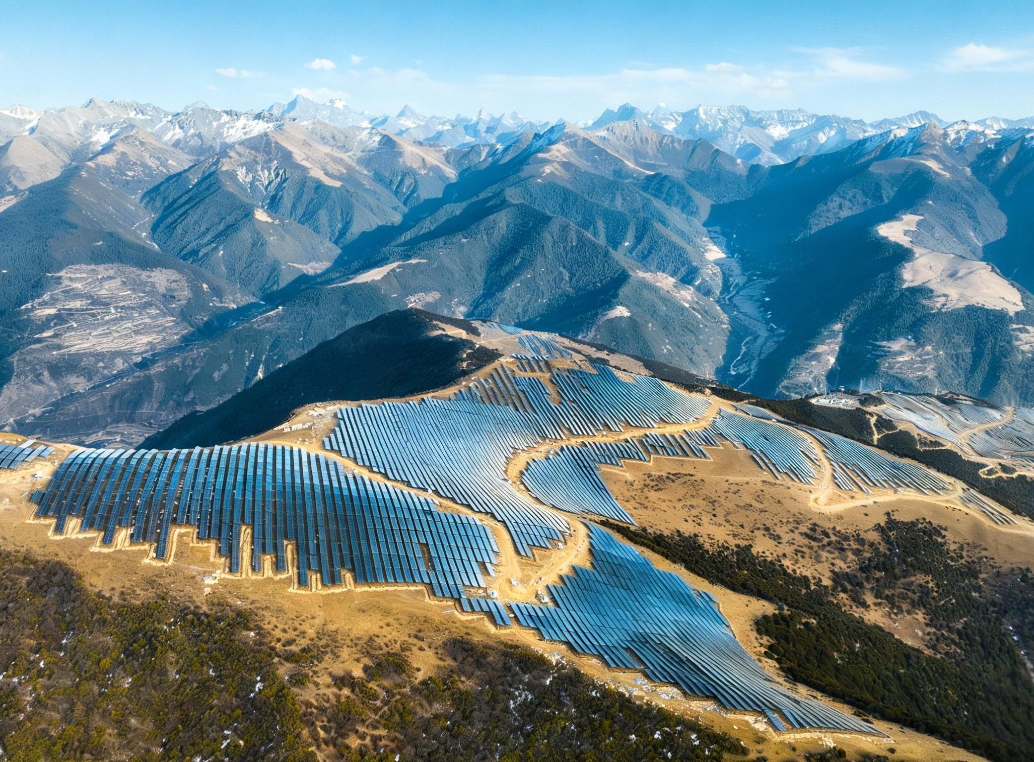 全国首例梯级水光蓄互补联合发电项目全面投产 小金川流域光伏基地并网发电