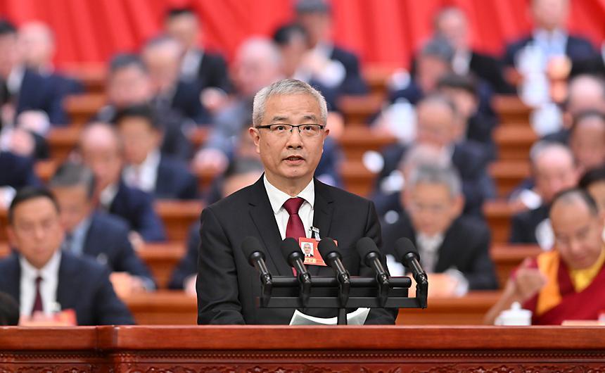 杨明杰委员作题为《稳步推进落实四大全球倡议 推动构建人类命运共同体》的发言