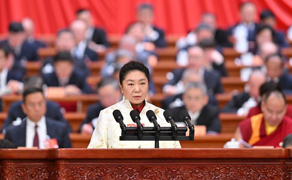 田沁鑫委员作题为《秉承文艺初心 坚守人民立场》的发言