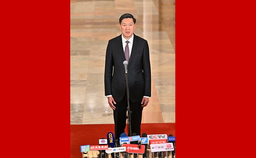 国家体育总局局长高志丹接受媒体采访