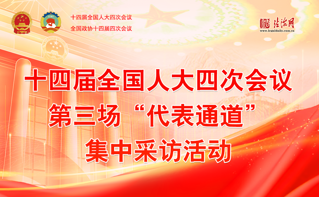 十四届全国人大四次会议第三场“代表通道”集中采访活动