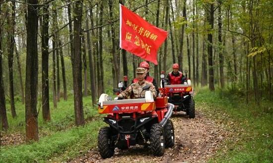 安徽蜀山民兵常态化防火巡逻