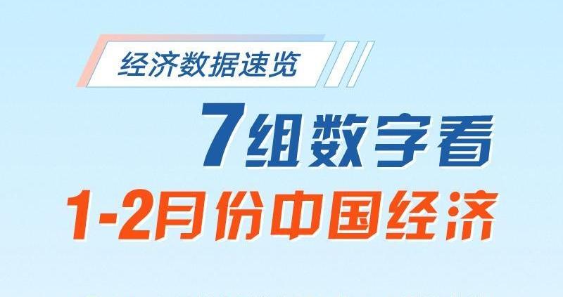 经济数据速览：7组数字看1—2月份中国经济