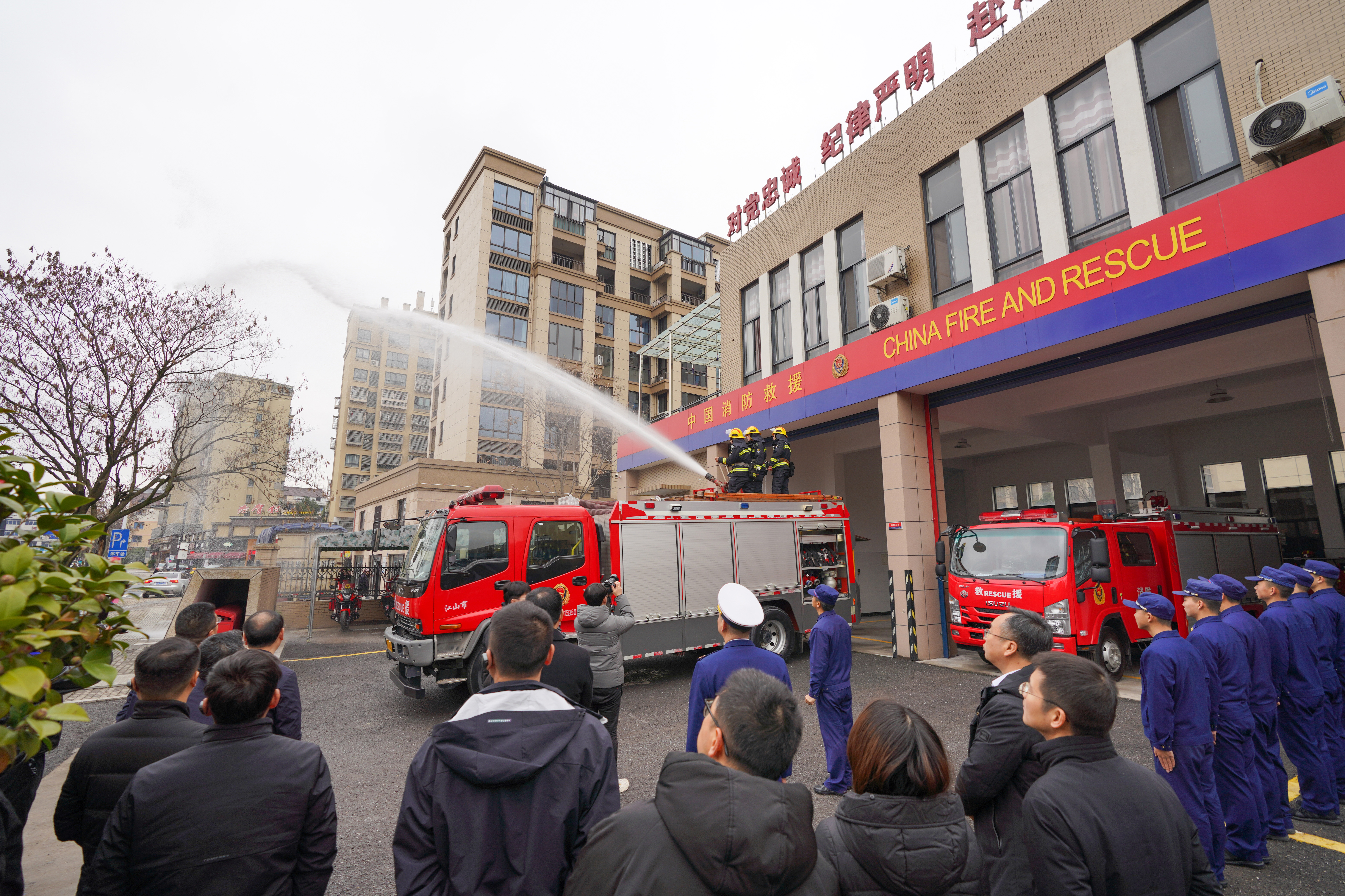 浙江省衢州市基层应急消防治理体系建设现场推进会在江山贺村召开