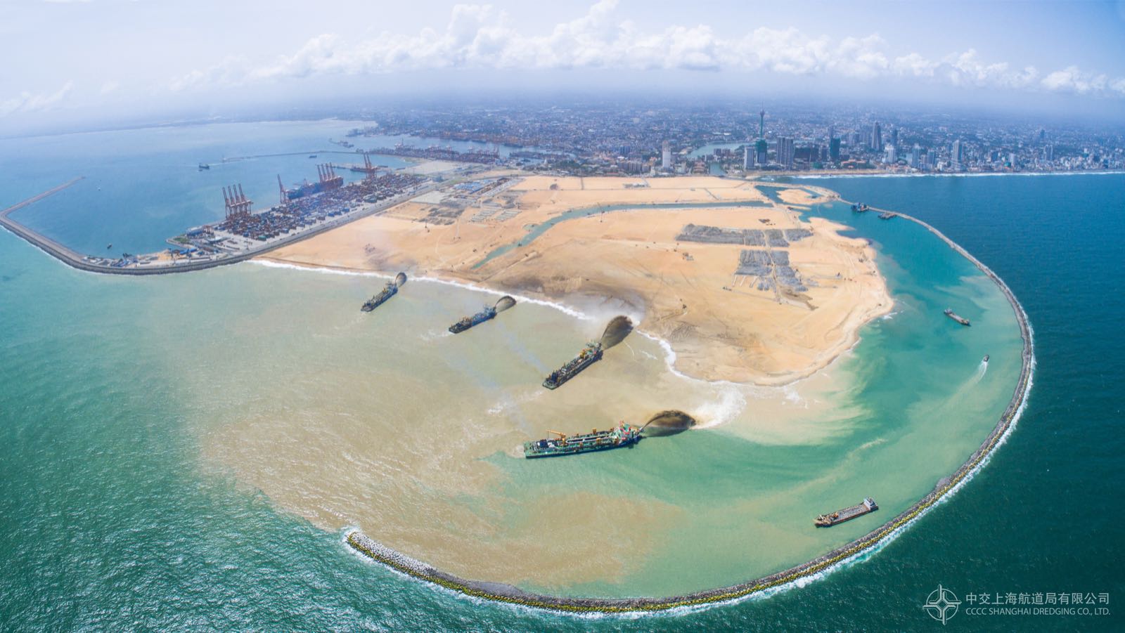 中斯共同开发科伦坡港口城项目填海作业完工--法制网