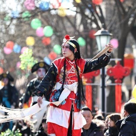 【新春走基层】千年古镇河北胜芳：传统花会巡游闹元宵