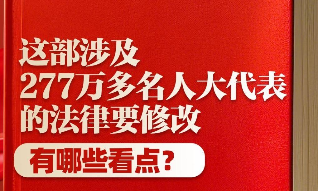 这部涉及277万多名人大代表的法律要修改，有哪些看点？