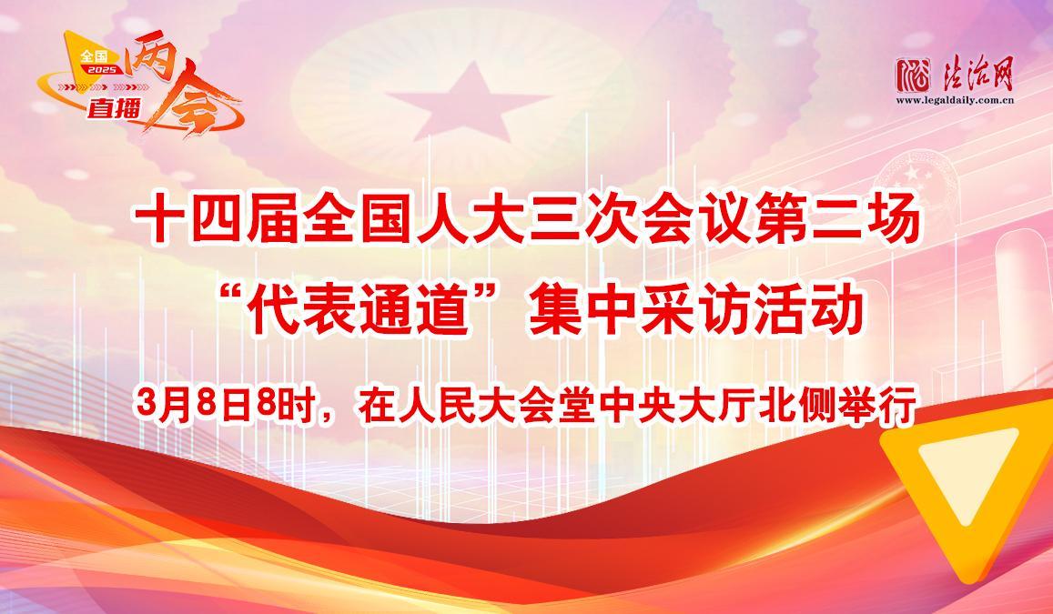 十四届全国人大三次会议第二场“代表通道”集中采访活动