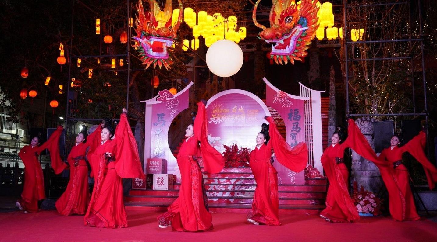 海口市琼山区府城元宵换花艺术周亮灯仪式圆满举行