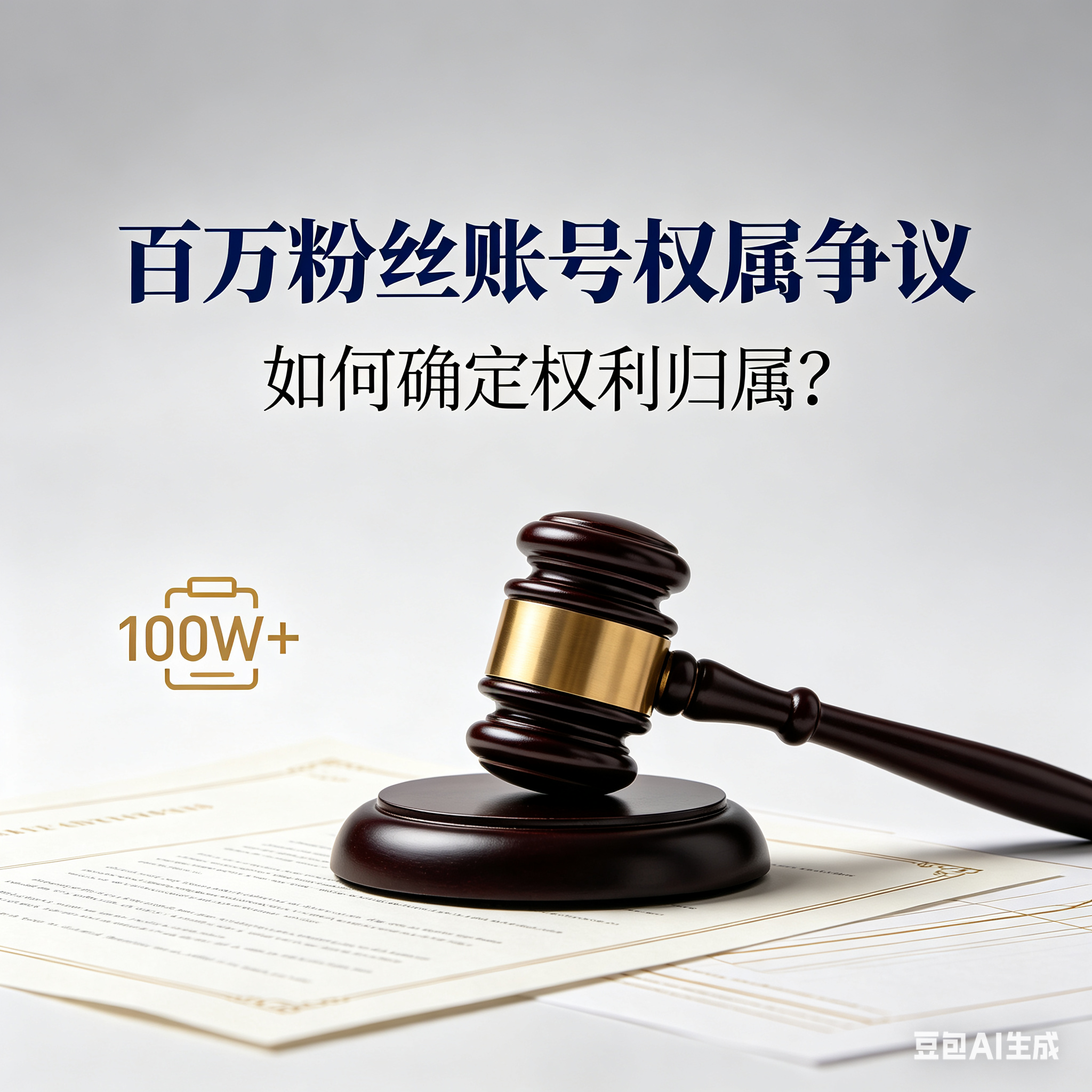 百万粉丝账号发生权属争议，如何确定权利归属？